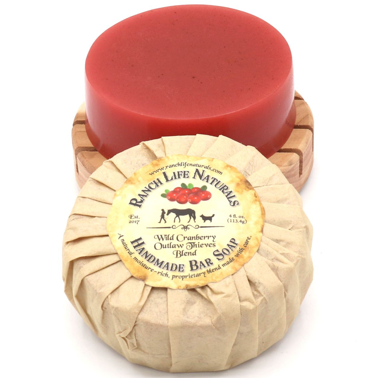Wild Cranberry Outlaw Thieves Bar Soap - Ranch Life Naturals