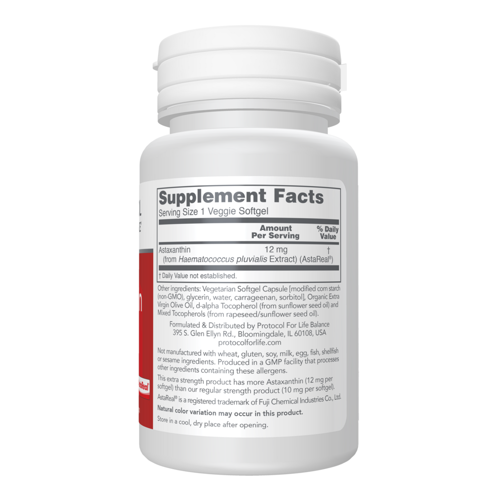 Astaxanthin 12mg by Protocol for Life Balance - Ranch Life Naturals