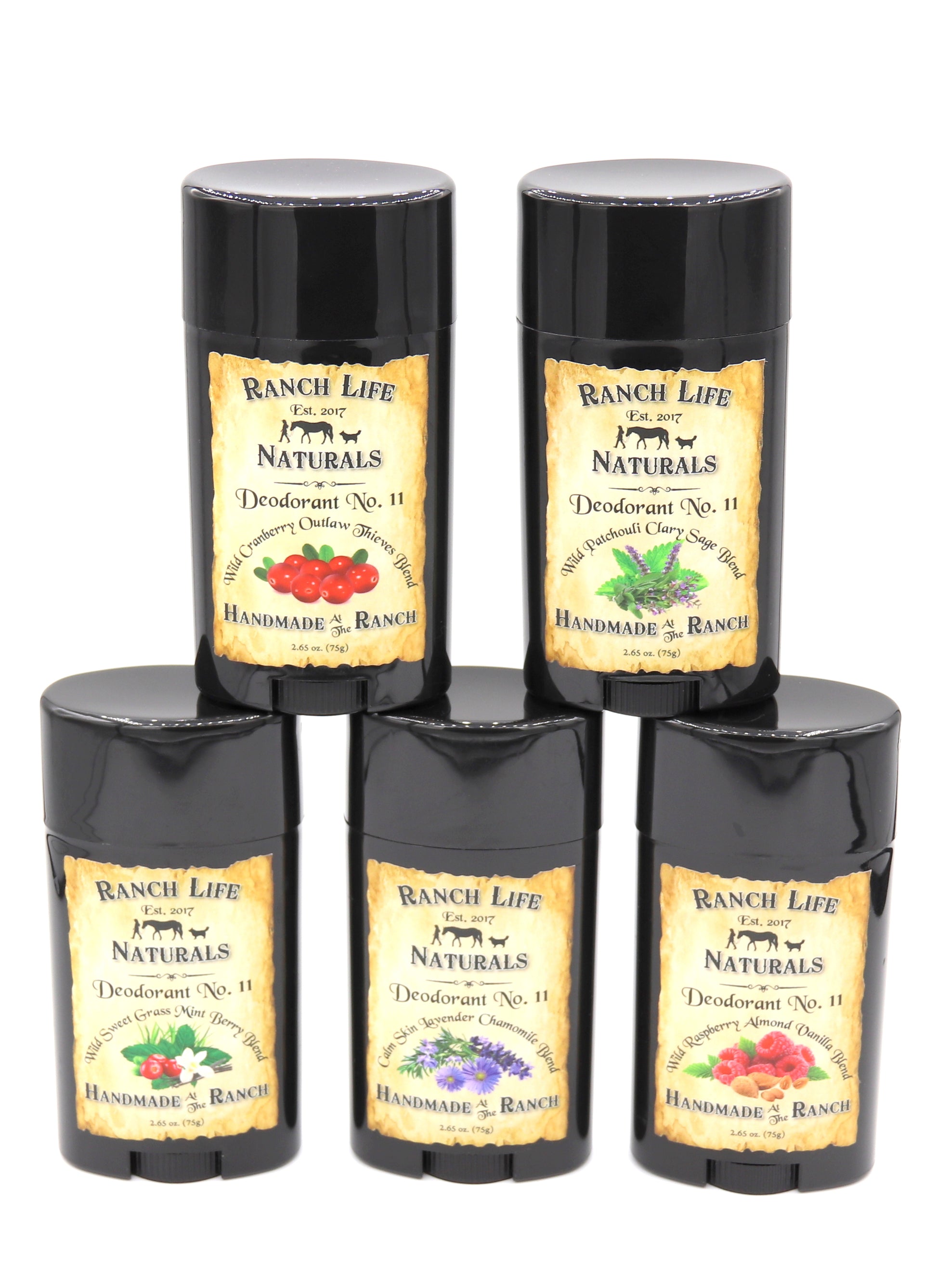 Deodorant No. 11 Collection ~ 9 Scents - Ranch Life Naturals