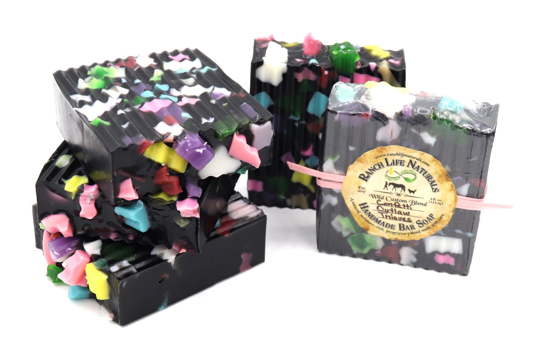 Confetti Outlaw Thieves Bar Soap - Ranch Life Naturals