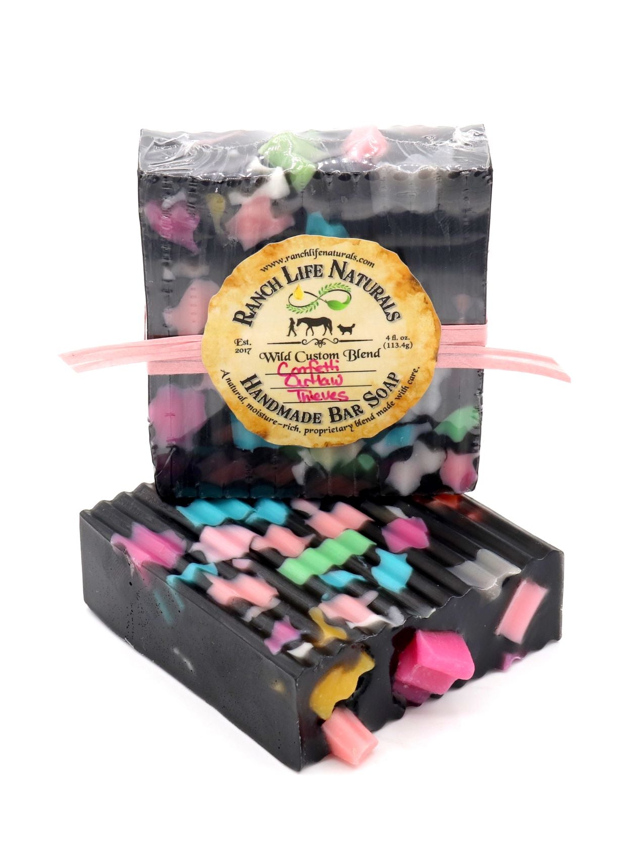 Confetti Outlaw Thieves Bar Soap - Ranch Life Naturals