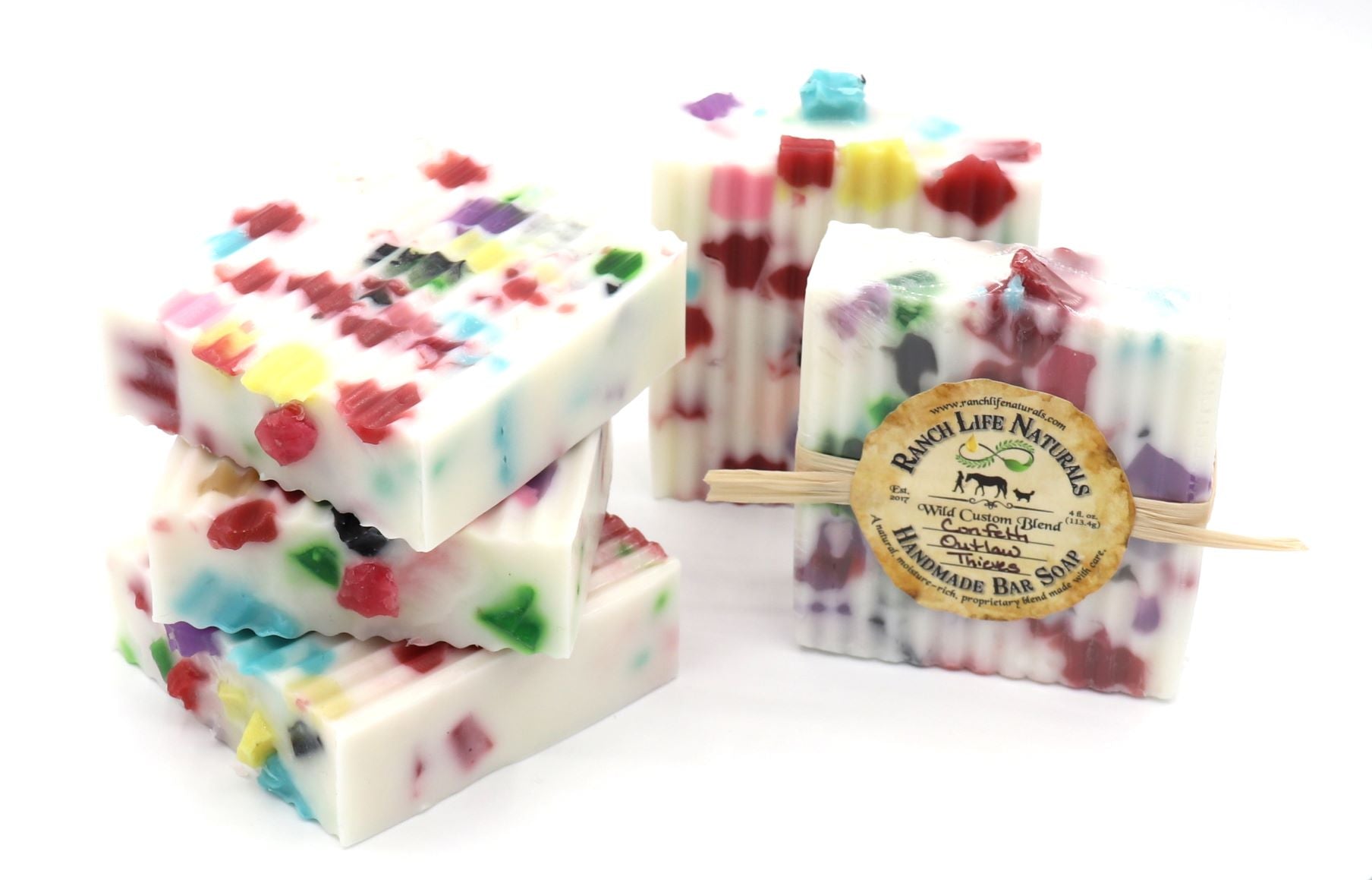 Confetti Outlaw Thieves Bar Soap - Ranch Life Naturals