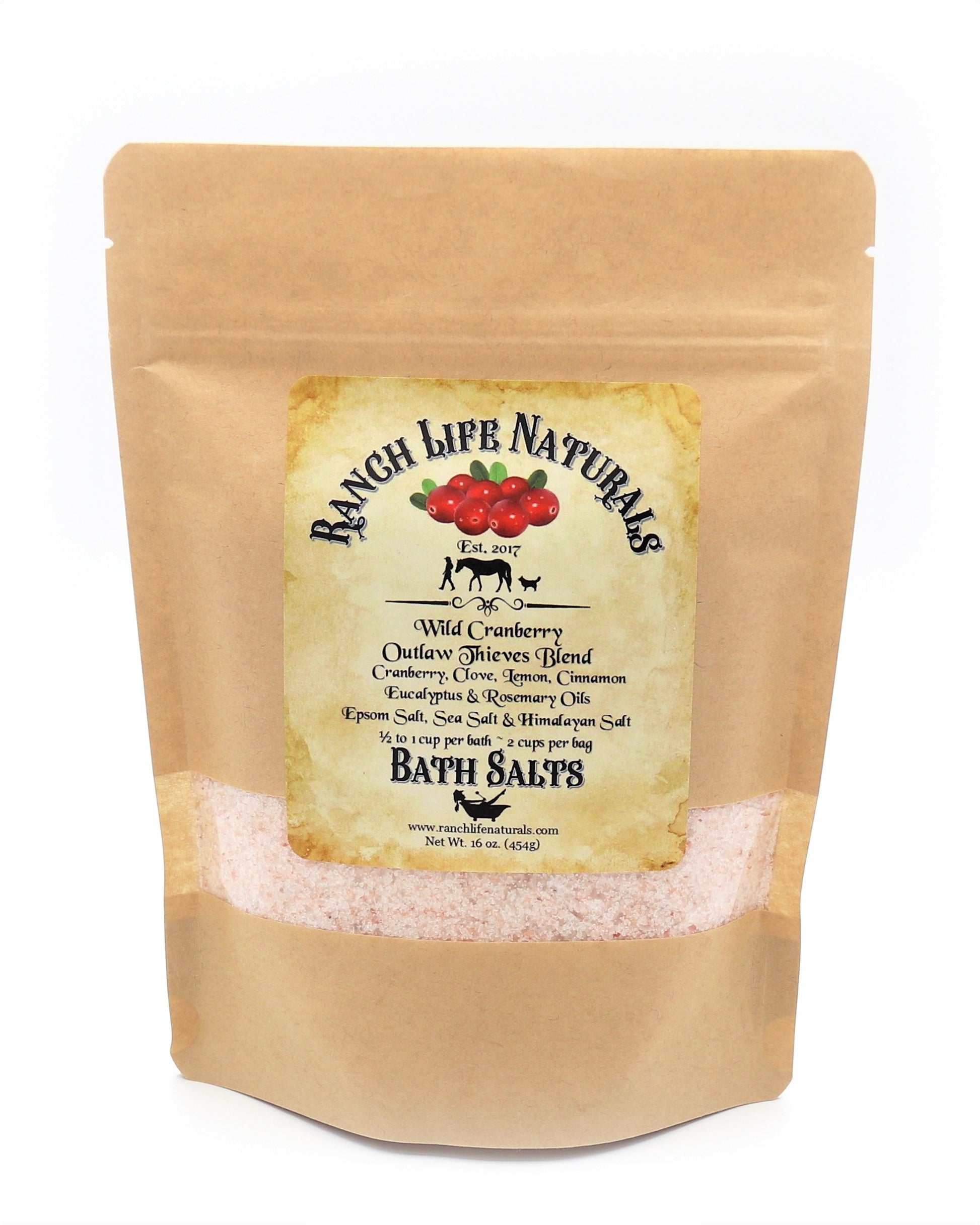 Bath Salts/ 12 Blends - Ranch Life Naturals