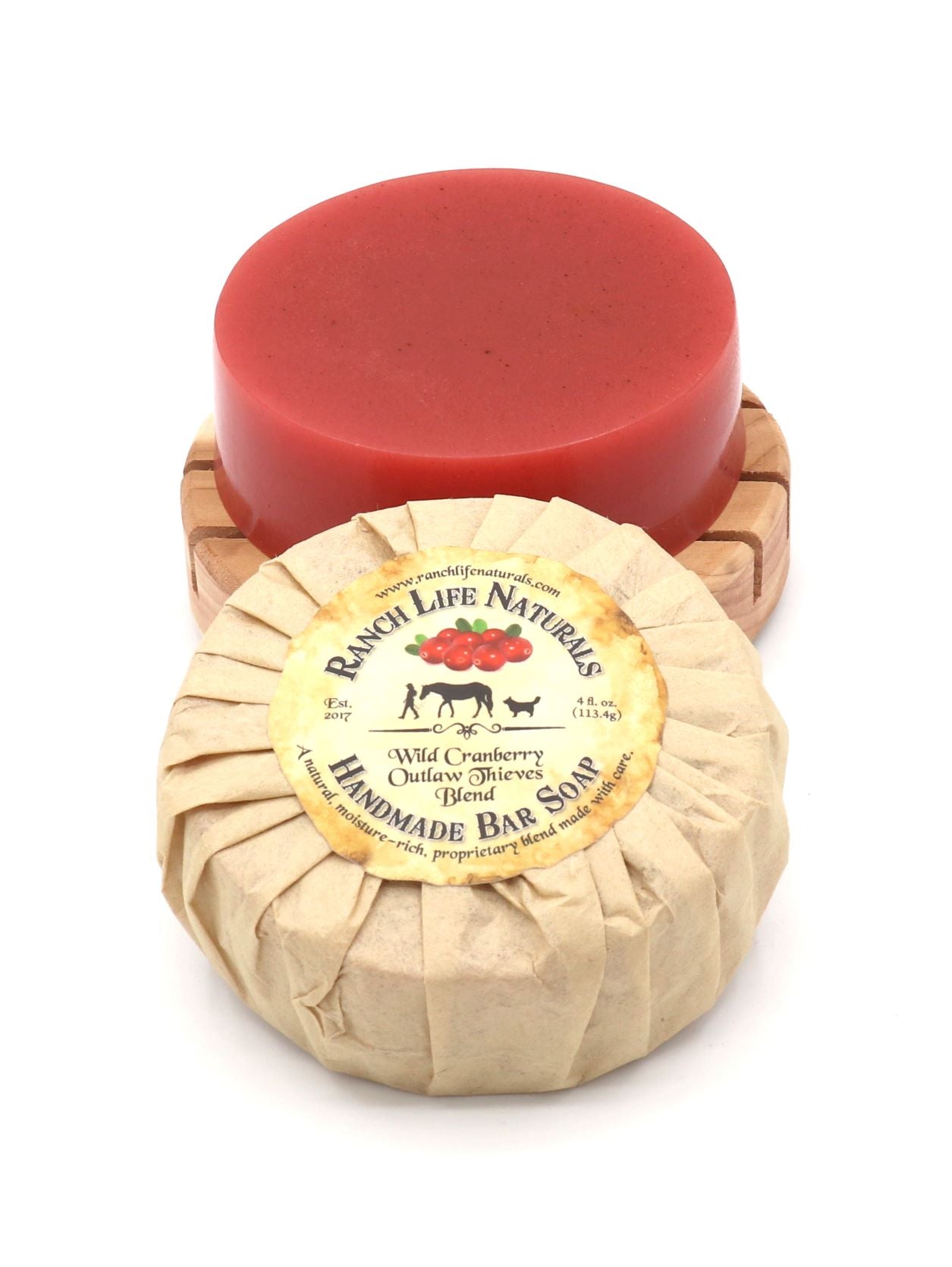 Wild Cranberry Outlaw Thieves Bar Soap - Ranch Life Naturals