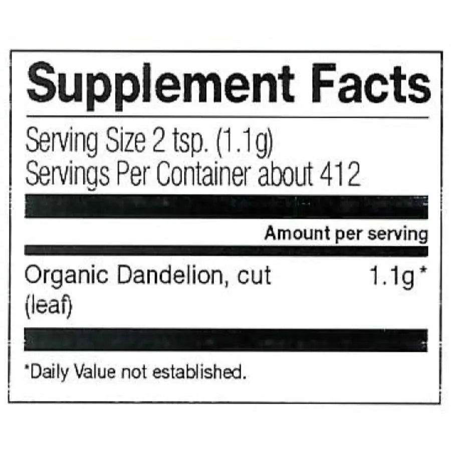 Frontier Dandelion Leaf Flakes, Organic