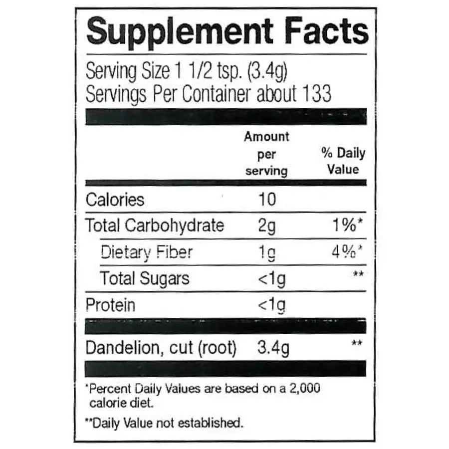 Frontier Dandelion Root, Cut & Sifted, Organic - Ranch Life Naturals