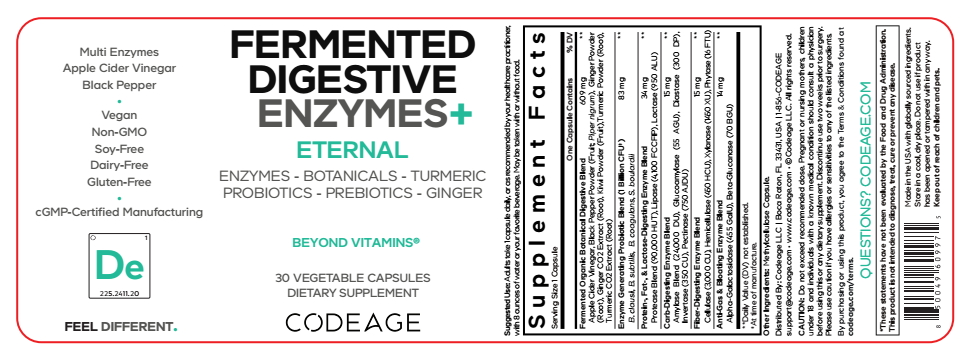 Fermented Digestive Enzymes+ by Codeage