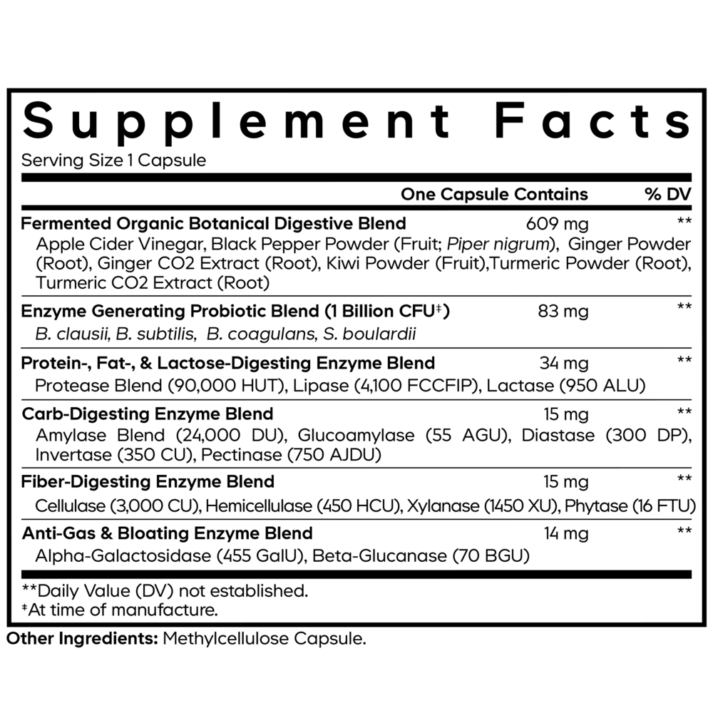 Fermented Digestive Enzymes+ by Codeage