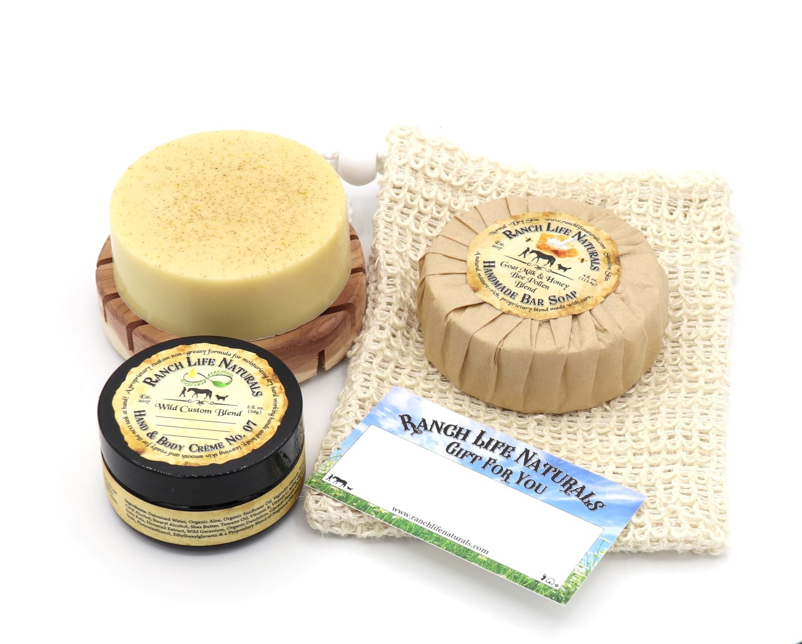 Goat Milk Honey & Bee Pollen Bar Soap - Ranch Life Naturals