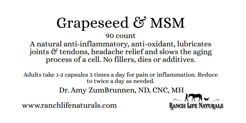 Grapeseed & MSM Supplement