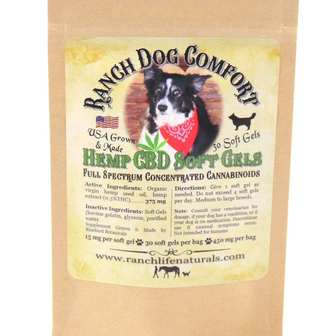 Ranch Dog Comfort/Hemp CBD Soft Gels - Ranch Life Naturals