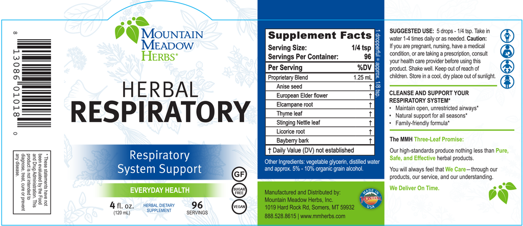 Herbal Respiratory - Ranch Life Naturals