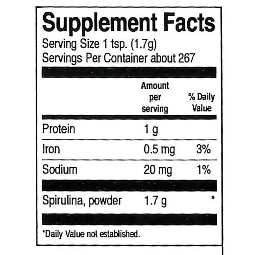 Frontier Spirulina Powder, Organic
