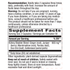 A close-up of a supplement facts label with text about recommendation and warning, plus a Supplement Facts panel showing serving size 2 capsules and 900 mg per serving for Kidney Bladder Blend.