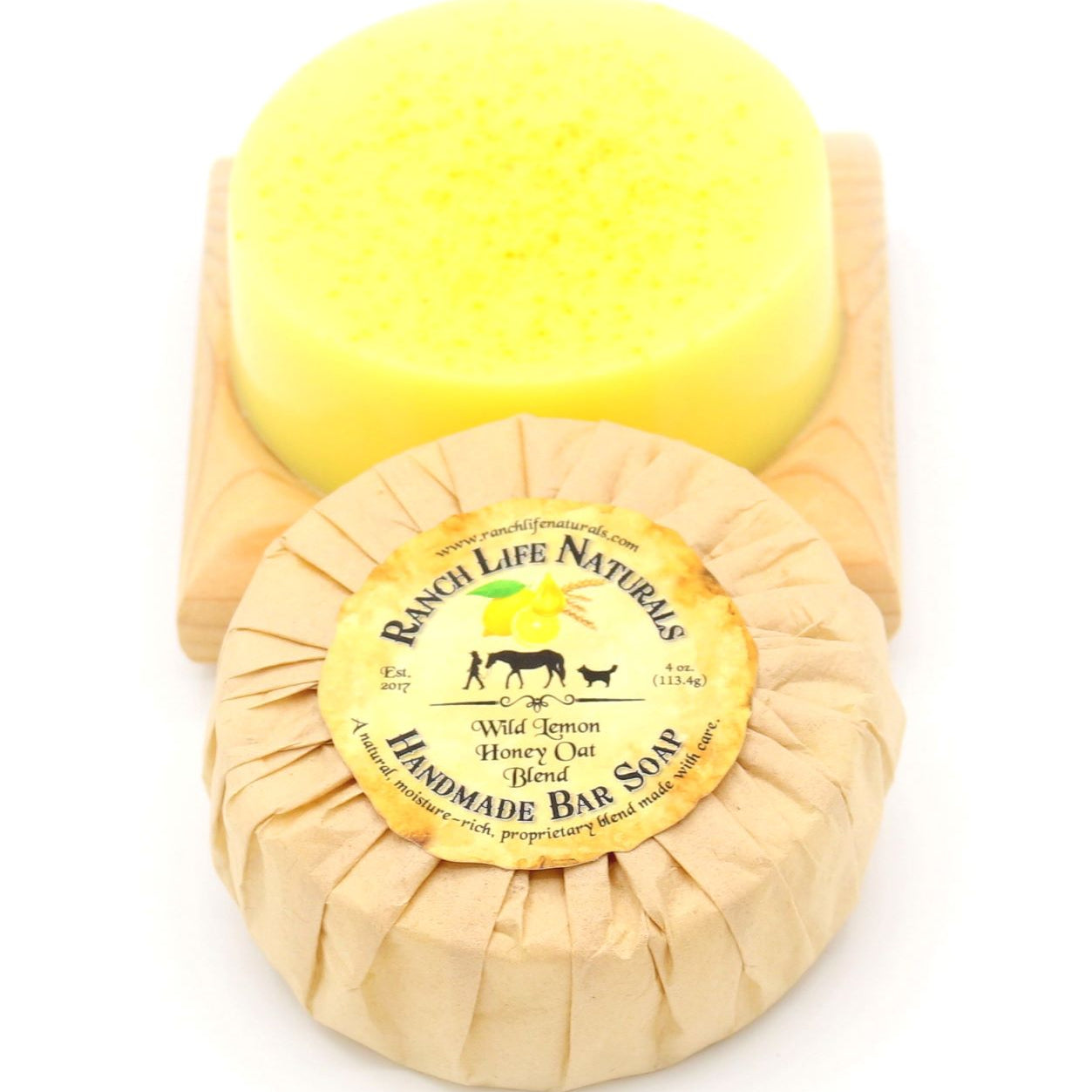 Wild Lemon Honey Oat Bar Soap - Ranch Life Naturals