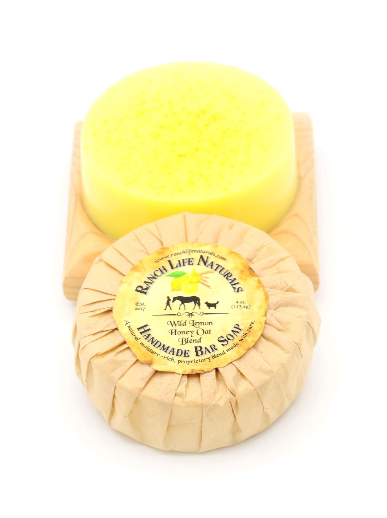 Wild Lemon Honey Oat Bar Soap - Ranch Life Naturals