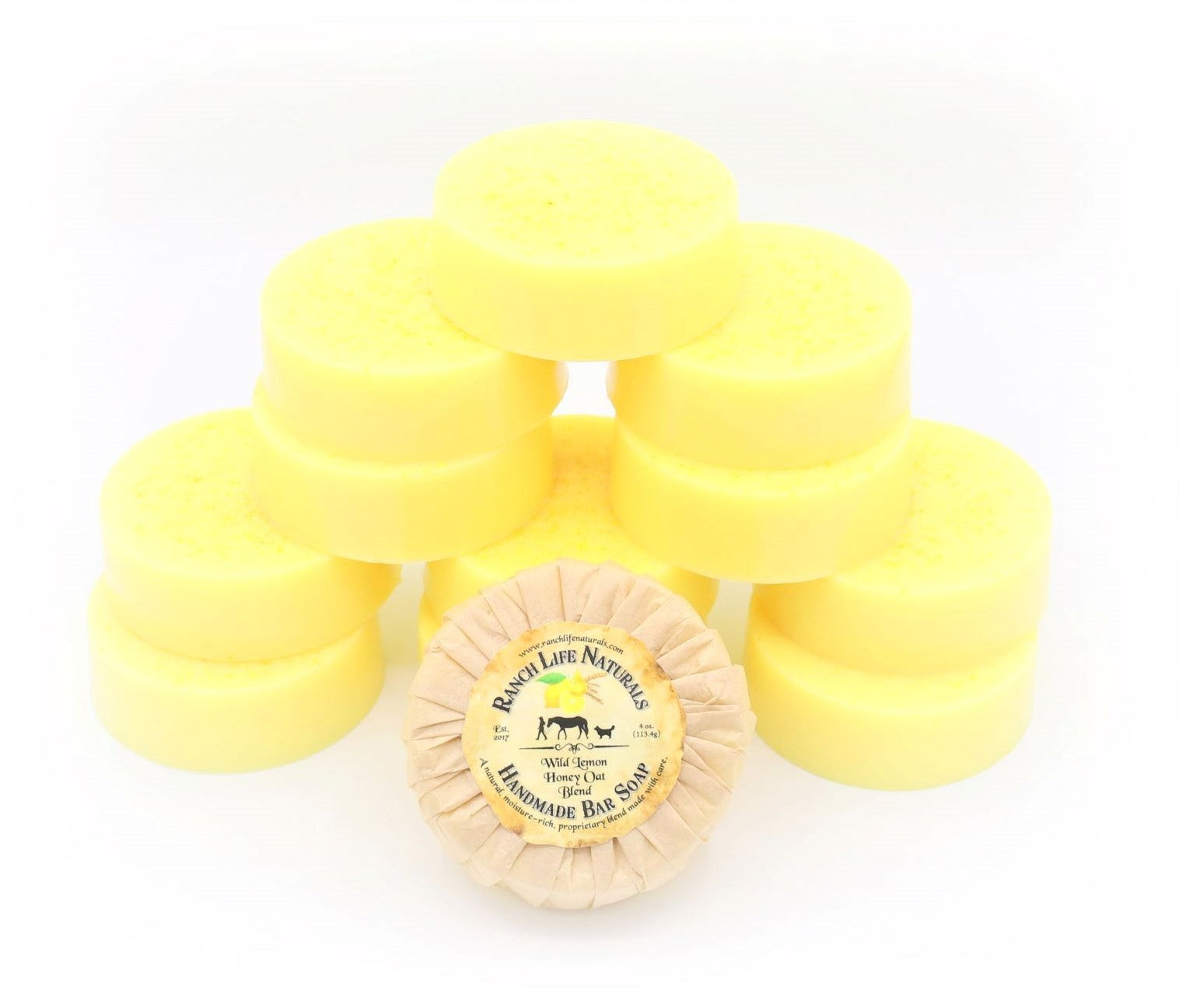 Wild Lemon Honey Oat Bar Soap - Ranch Life Naturals