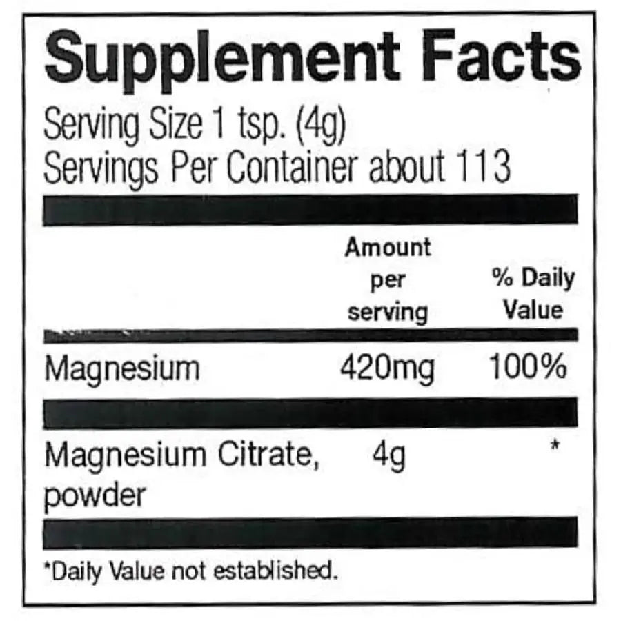 Frontier Magnesium Citrate Powder
