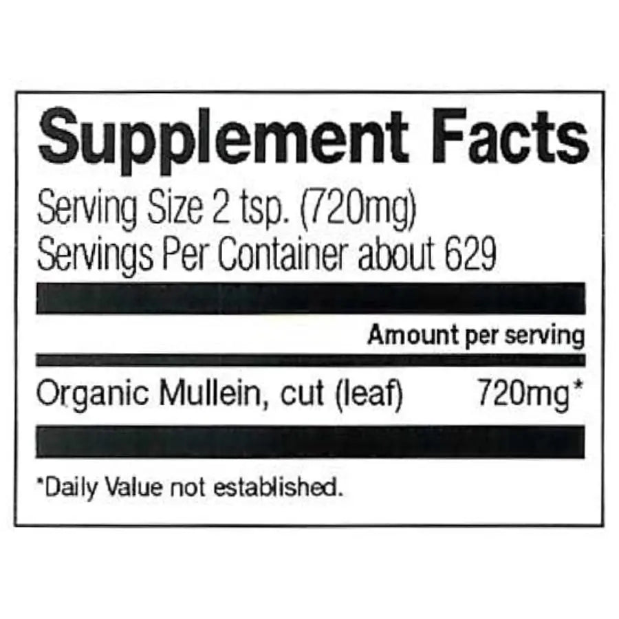 Frontier Mullein Leaf, Cut & Sifted, Organic
