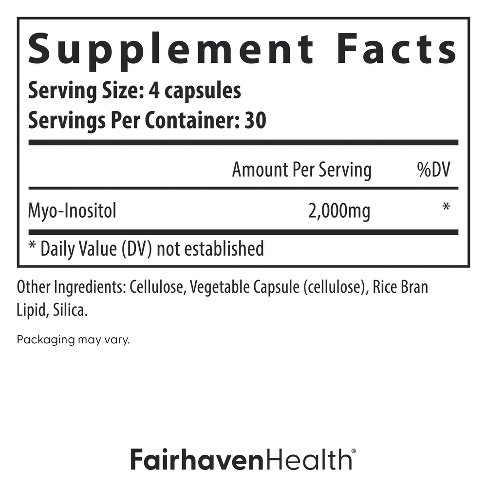 Myo-Inositol Supplement for Women & Men by Fairhaven Health