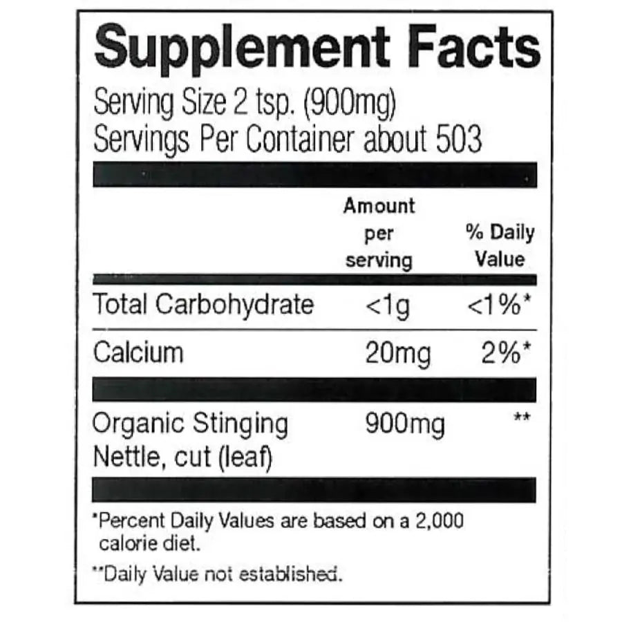 Frontier Stinging Nettle Leaf, Cut & Sifted, Organic
