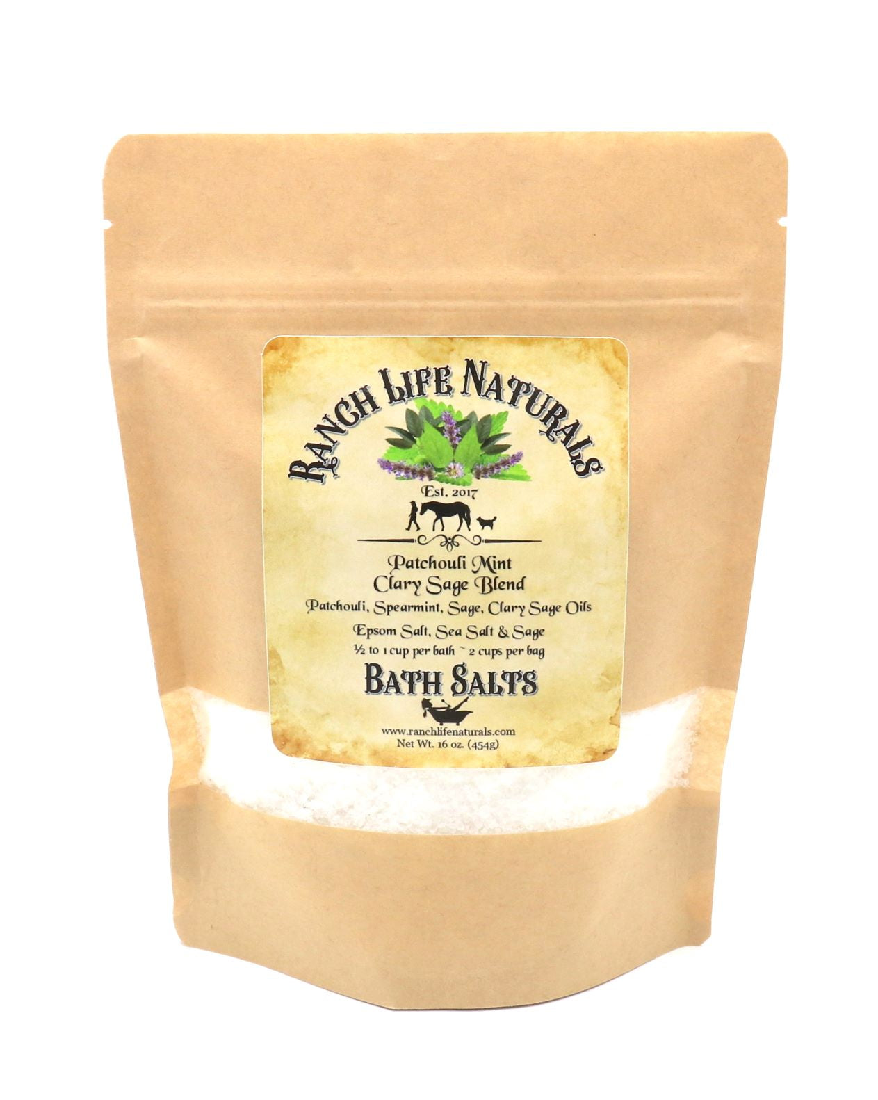 Patchouli Mint Clary Sage - Ranch Life Naturals