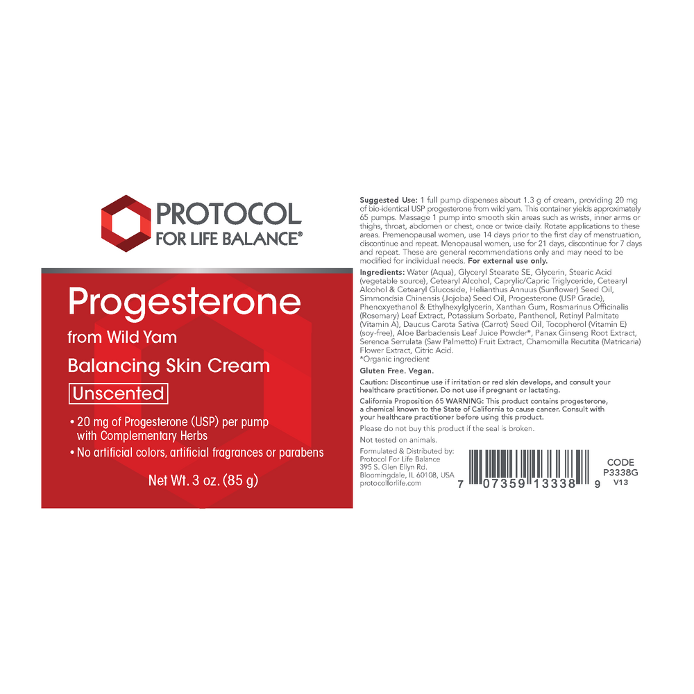 Progesterone from Wild Yam by Protocol for Life Balance - Ranch Life Naturals
