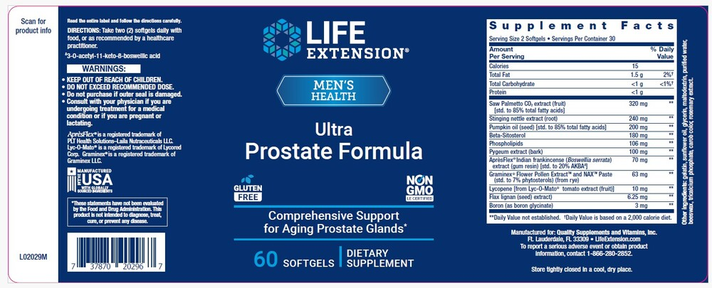 Ultra Prostate Formula by Life Extension - Ranch Life Naturals