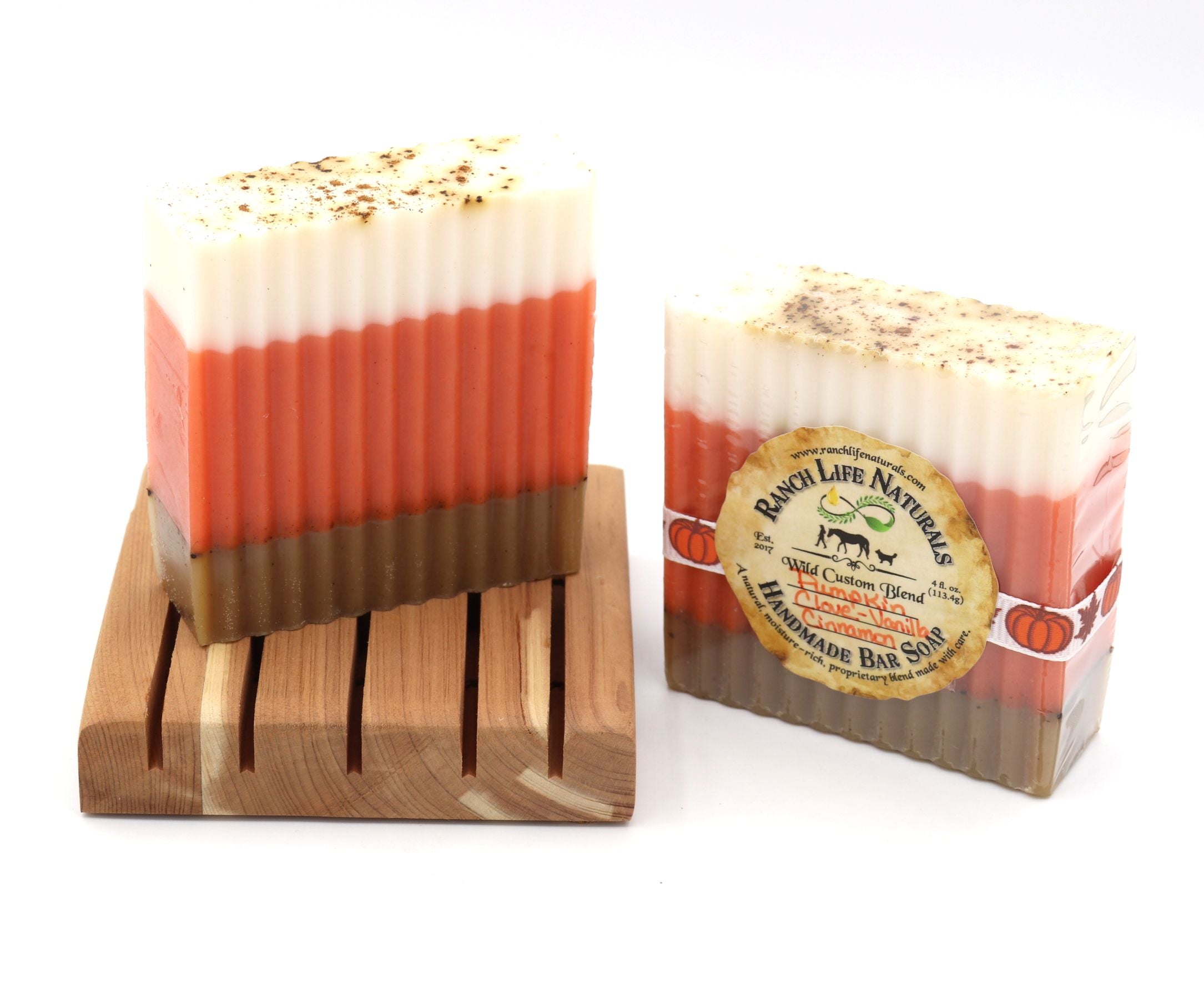 Pumpkin Clove Vanilla Cinnamon Bar Soap