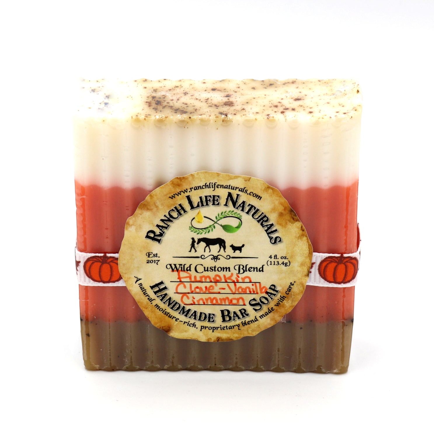 Pumpkin Clove Vanilla Cinnamon Bar Soap