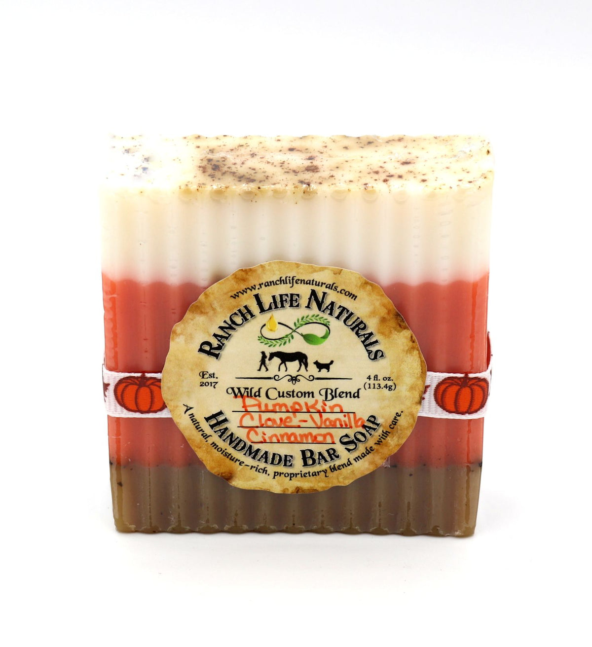 Pumpkin Clove Vanilla Cinnamon Bar Soap
