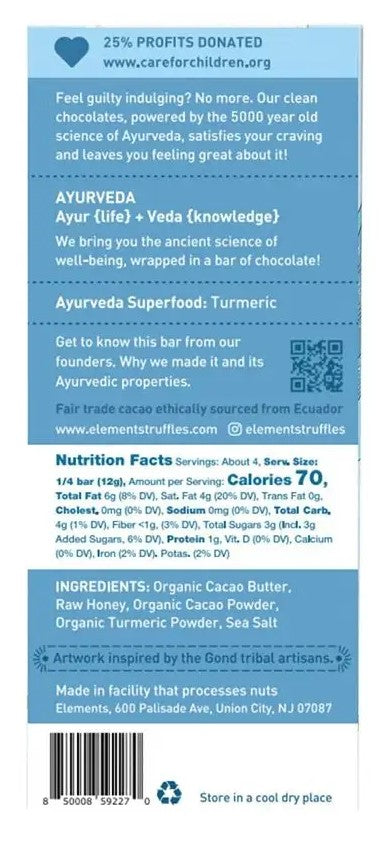 Elements Dark Chocolate Bars - Ranch Life Naturals