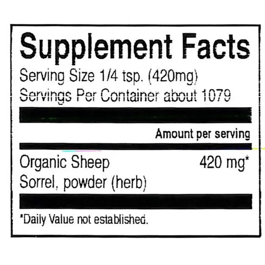 Frontier Sheep Sorrel Powder, Organic