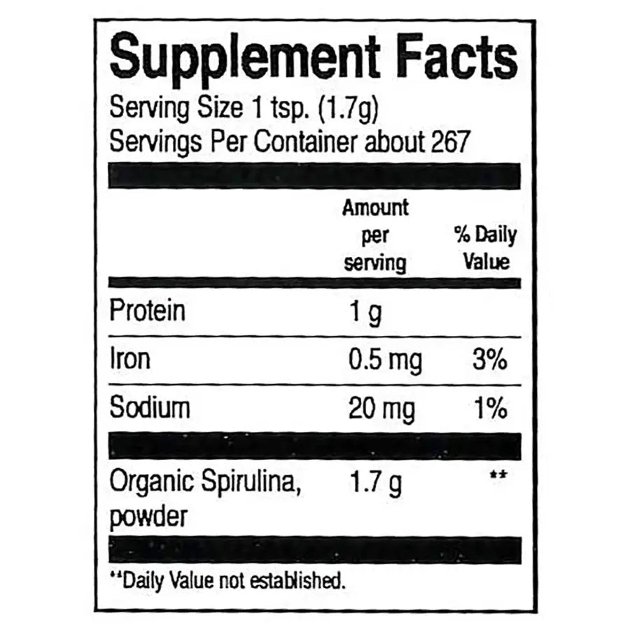 Frontier Spirulina Powder, Organic - Ranch Life Naturals