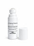 A white roll-on bottle of Kancel Lake Herpetopia 'Guy's Topical Pain Relief' with its cap removed and placed beside it on a clean white background.