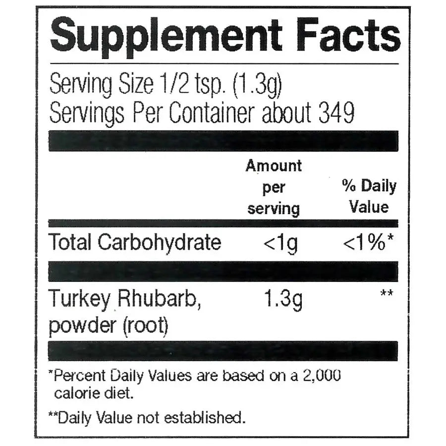 Frontier Turkey Rhubarb Root Powder