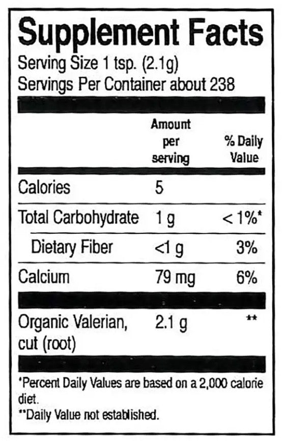 Frontier Valerian Root, Cut & Sifted, Organic
