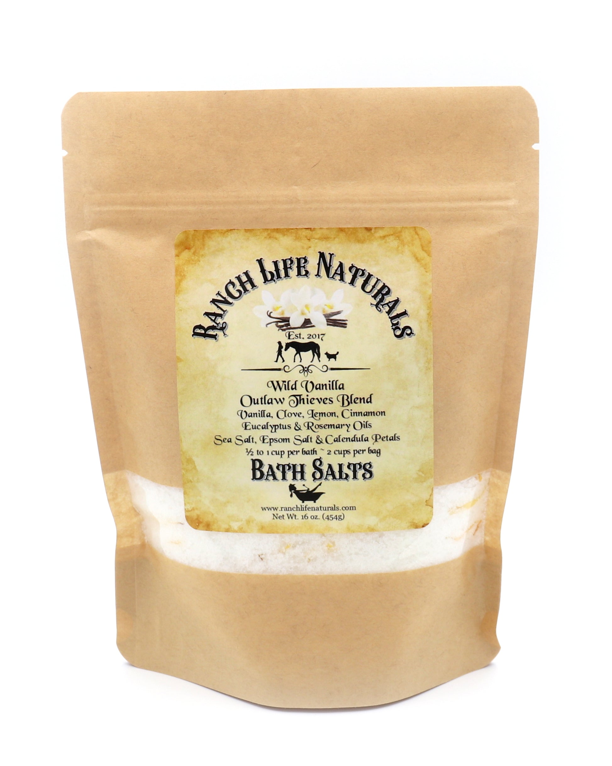 Bath Salts/ 12 Blends - Ranch Life Naturals