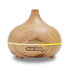 Wood Grain Ultrasonic Essential Oil Diffuser/ short - Ranch Life Naturals