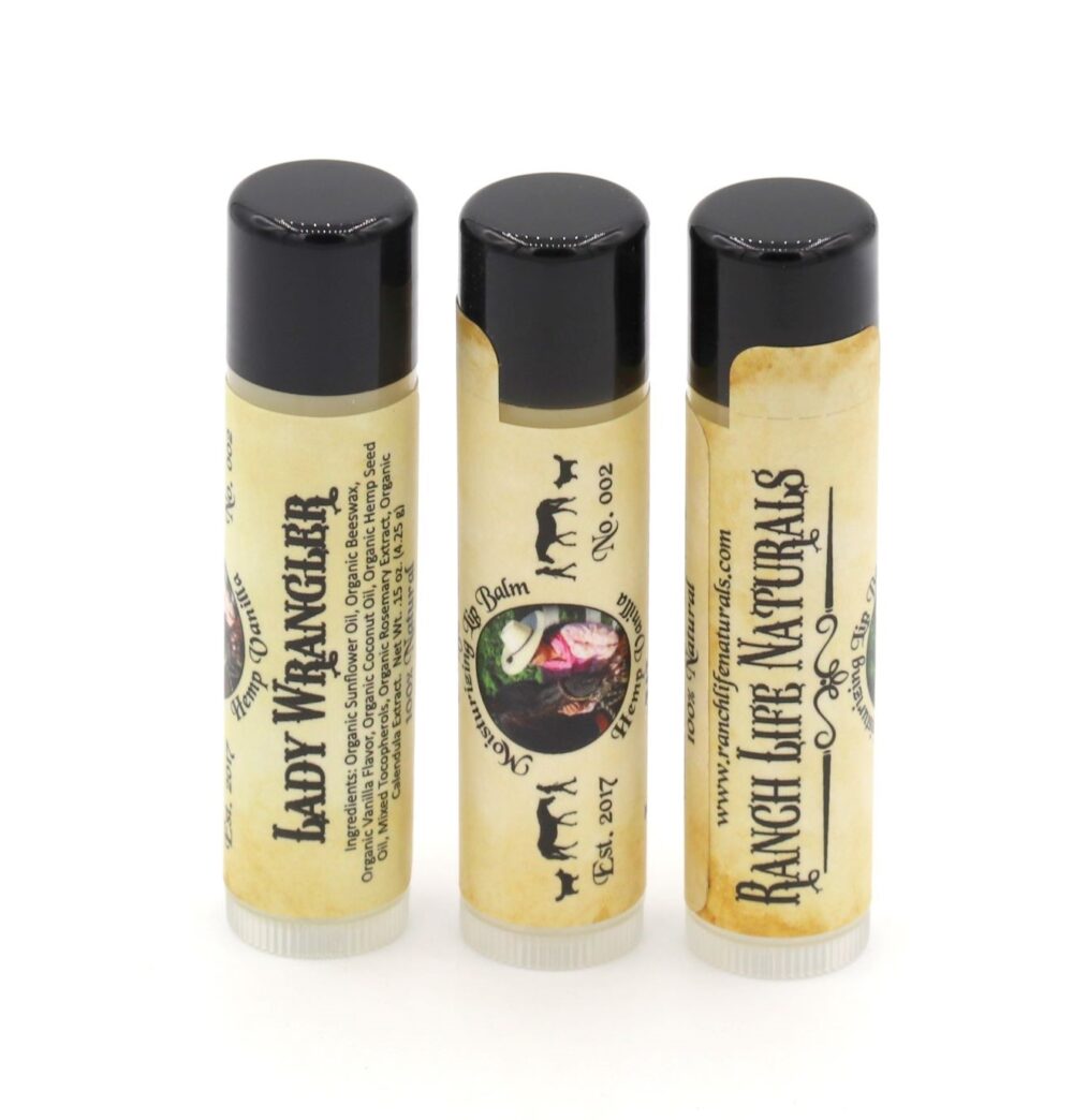 Natural Lip Balm ~ Lady Wrangler/Hemp Vanilla