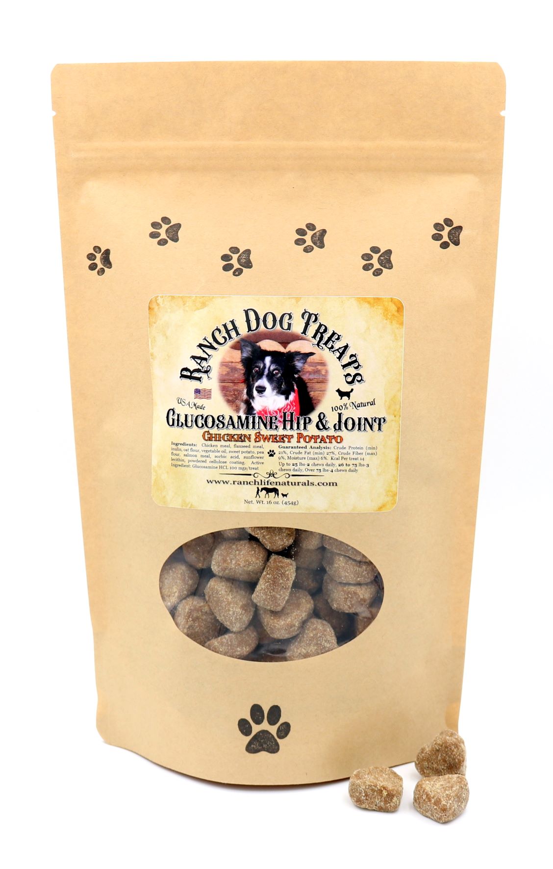 Ranch Dog Treats ~ Glucosamine Hip & Joint ~ RANCH LIFE NATURALS