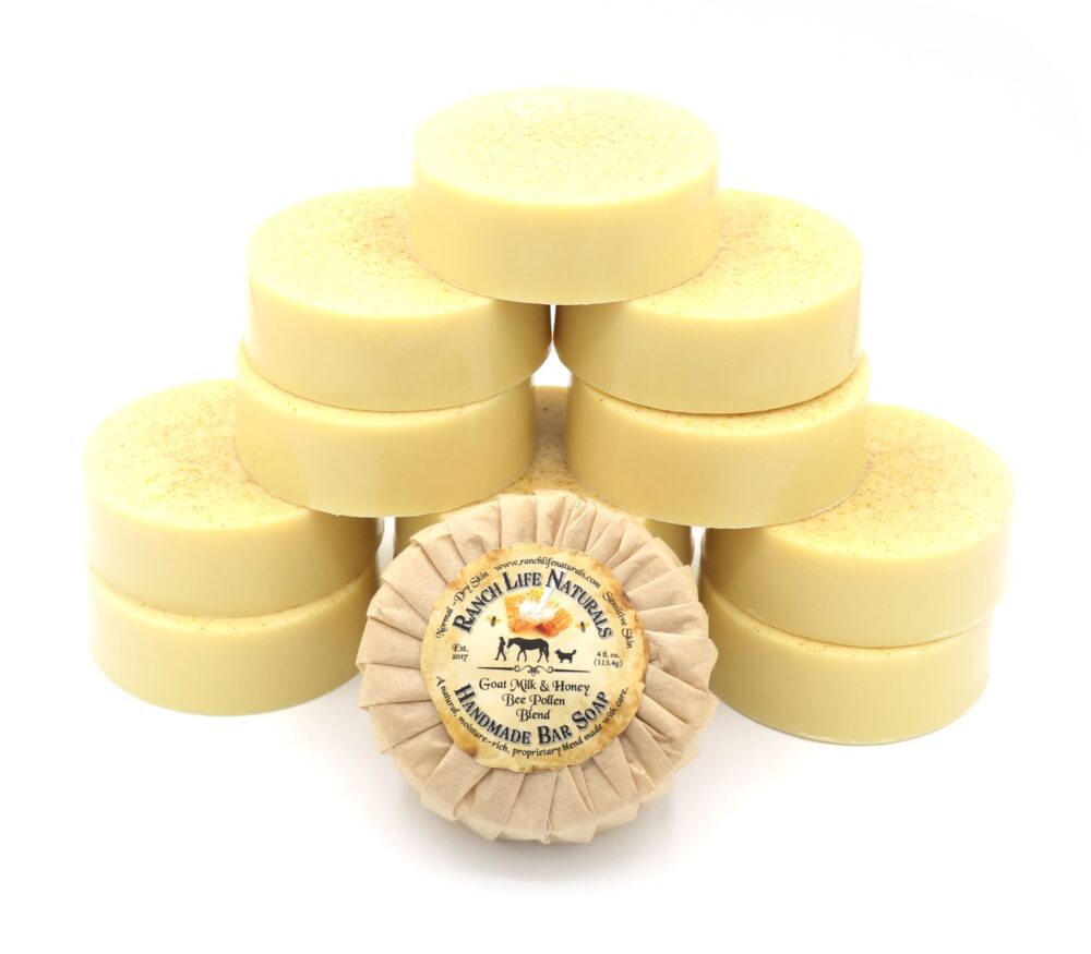 Goat Milk Honey & Bee Pollen Bar Soap - Image 4