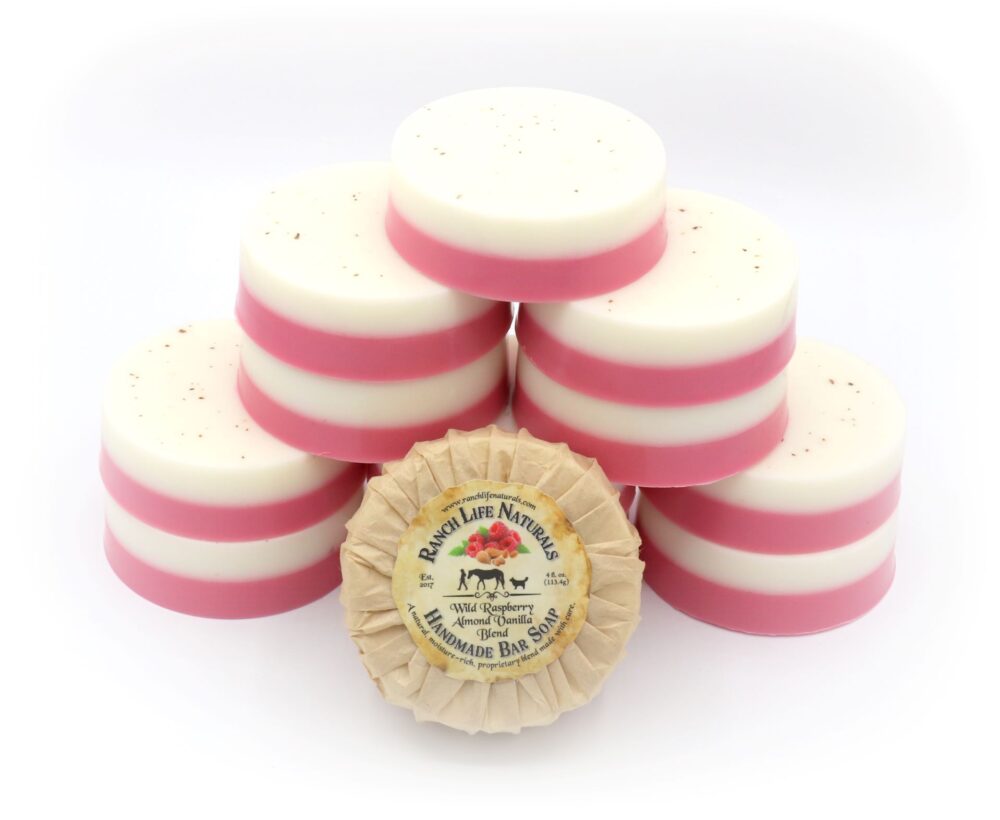 Wild Raspberry Almond Vanilla Blend Bar Soap - Image 4