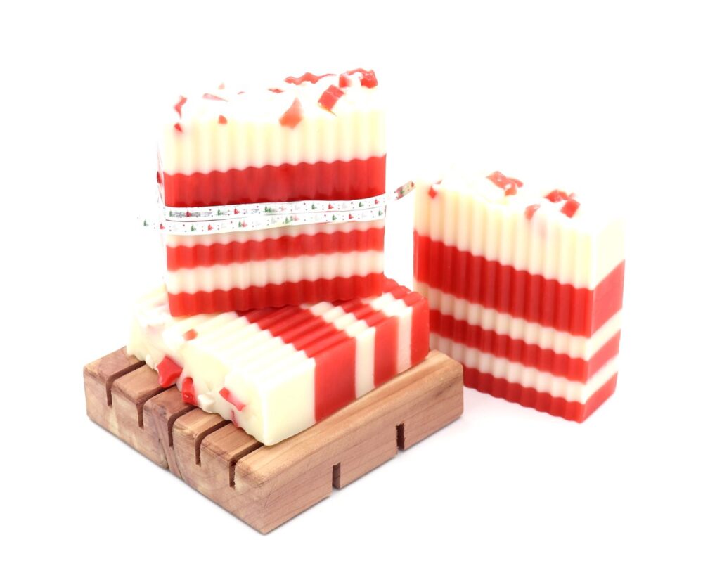 Candy Cane Christmas Bar Soap - Image 3