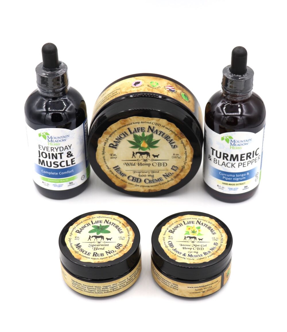 CBD Crème/Rub & Tinctures for Sore Muscles & Arthritis