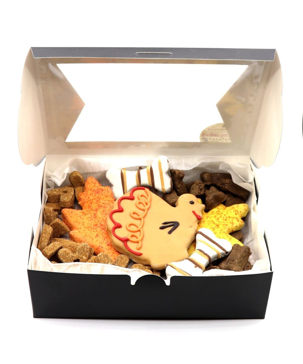 Thanksgiving Turkey Ranch Dog Cookie Box