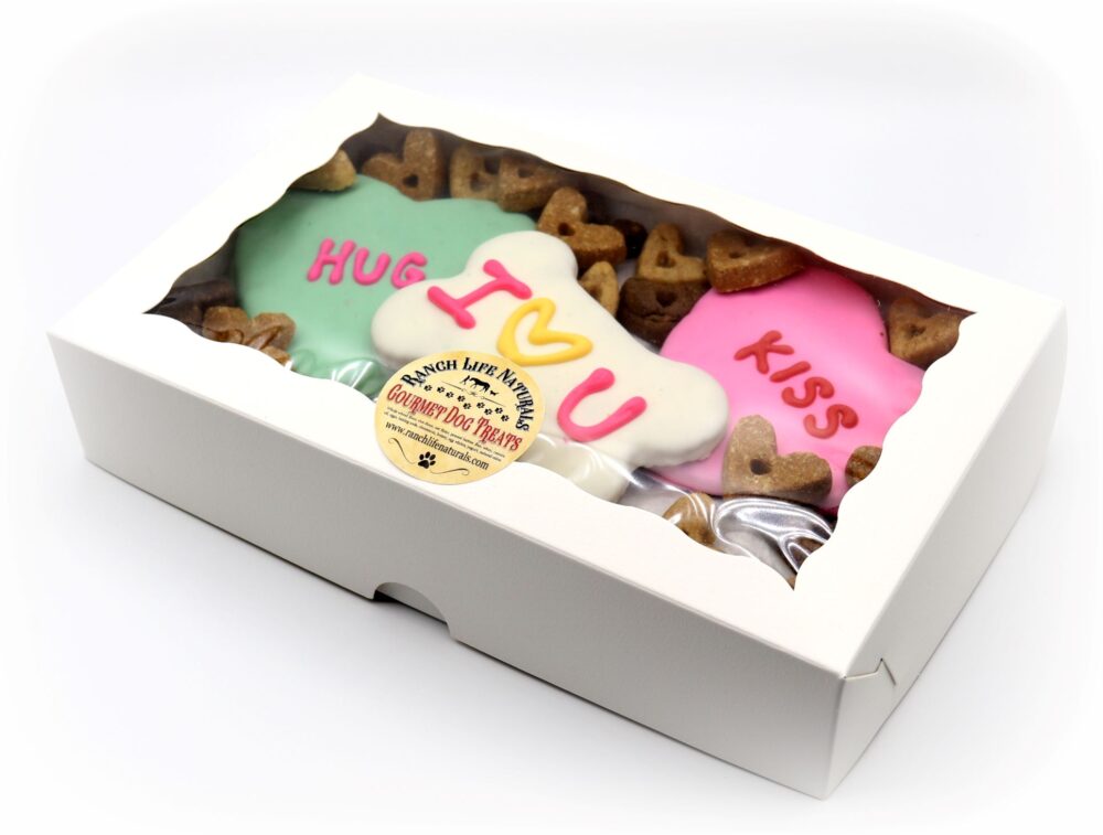 "Give Love" Valentine Dog Cookie Box - Image 4