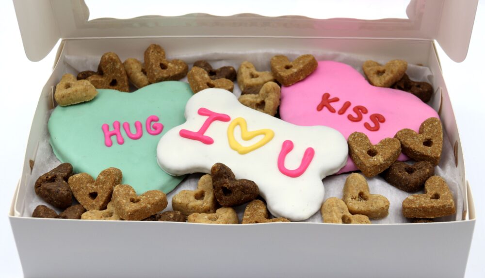 "Give Love" Valentine Dog Cookie Box - Image 6