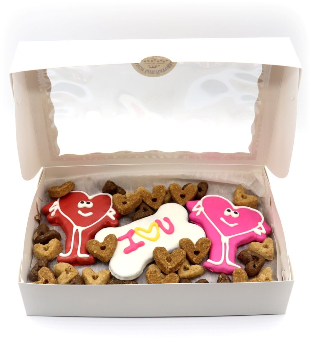 "Give Love" Valentine Dog Cookie Box - Image 3