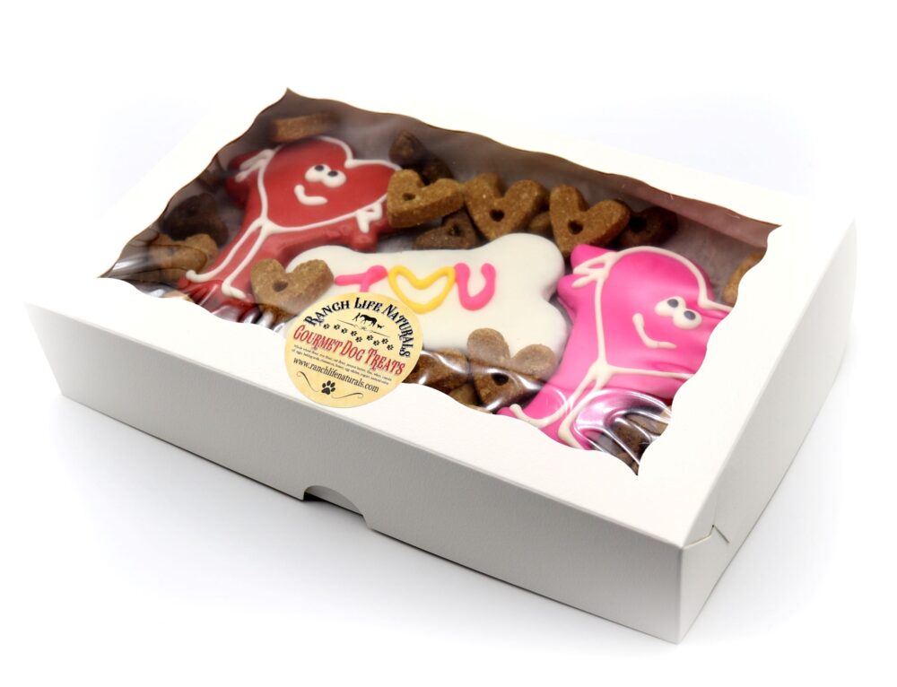 “Give Love” Valentine Dog Cookie Box